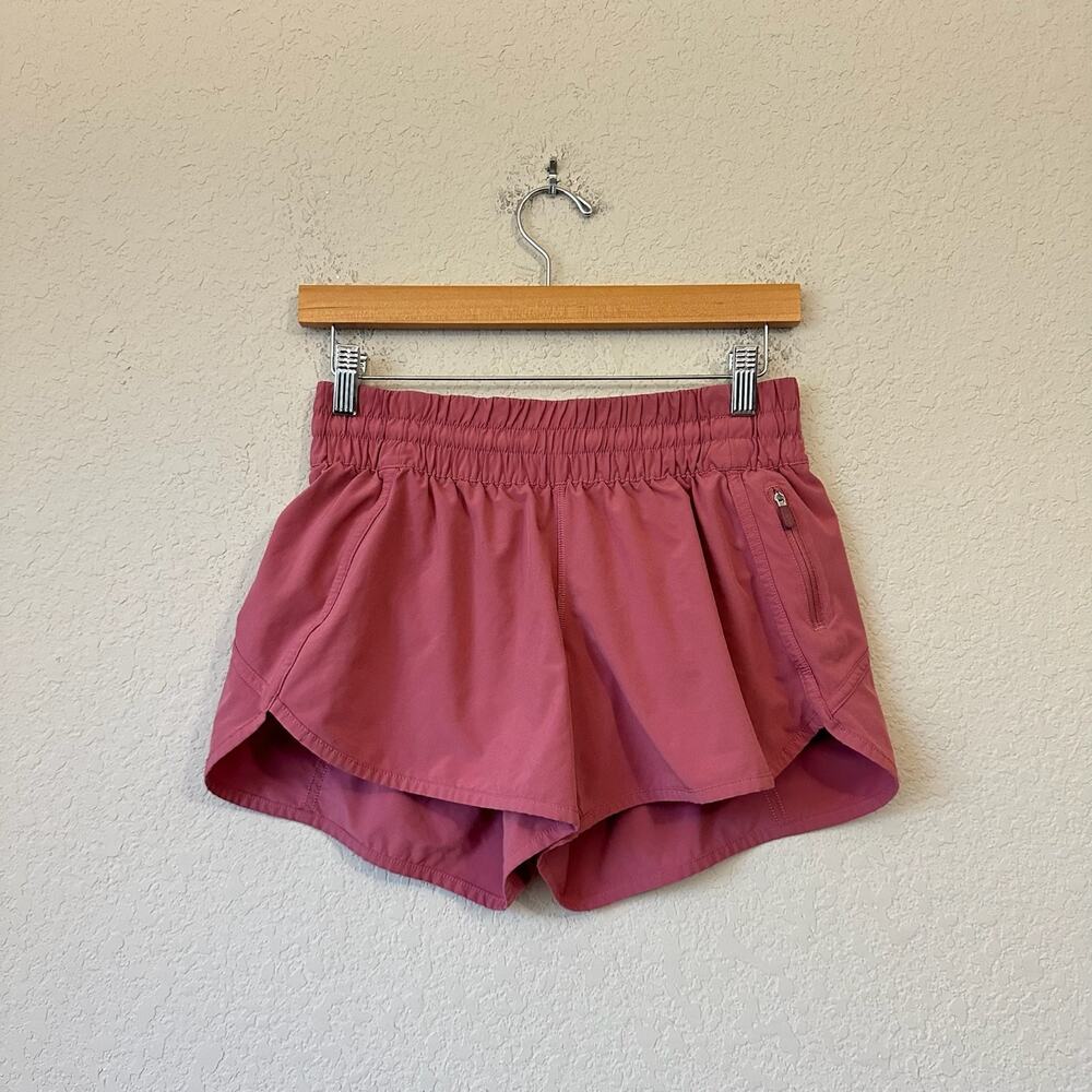 LULULEMON Tracker Shorts Brier Rose Low Rise Gym Training Activewear